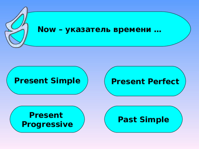 Now – указатель времени … Present Simple Present Perfect Present Progressive Past Simple 