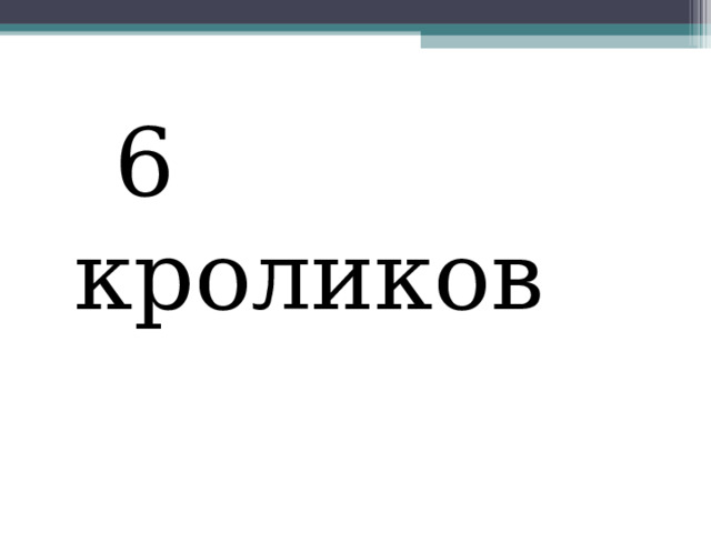  6 кроликов 