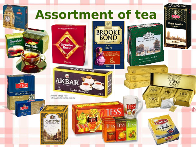 A ssortment of tea  