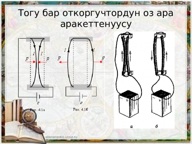 Тогу бар откоргучтордун оз ара аракеттенуусу 