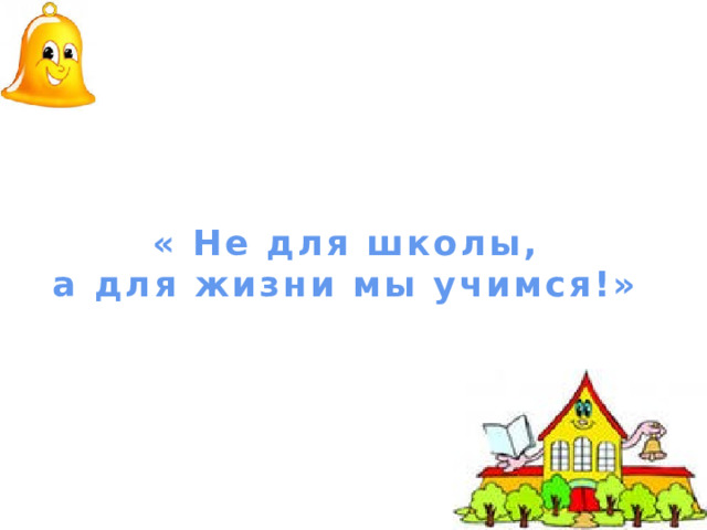 « Не для школы,  а для жизни мы учимся!»   