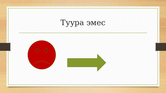 Туура эмес 