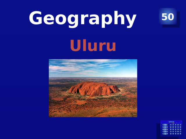 Geography 50 Uluru 