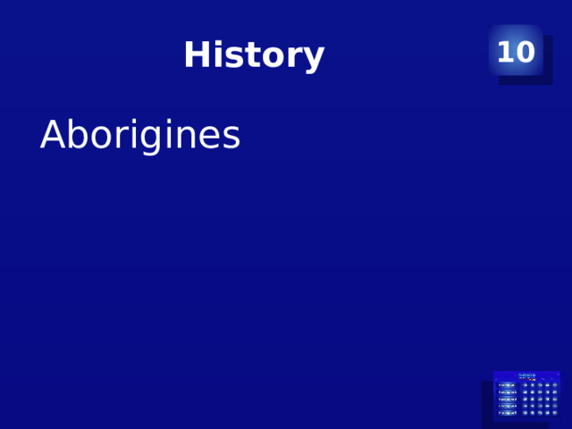 History 10 Aborigines 