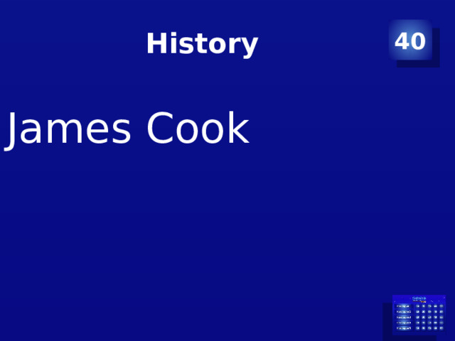 History 40 James Cook 