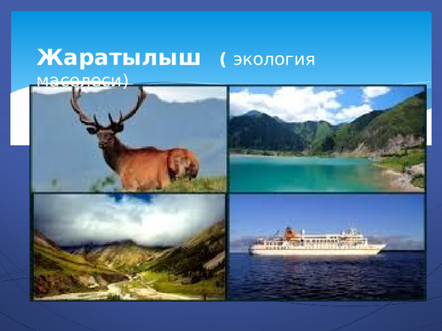 Жаратылыш ( экология маселеси) 