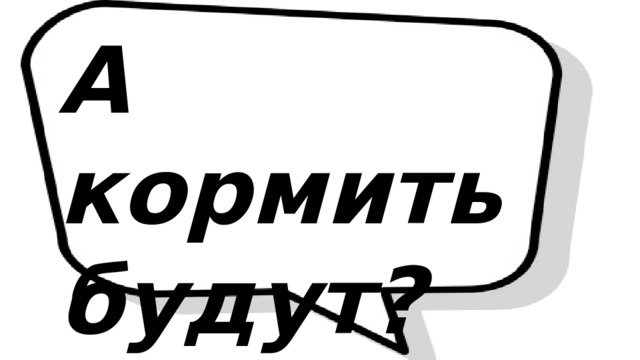 А кормить будут? 