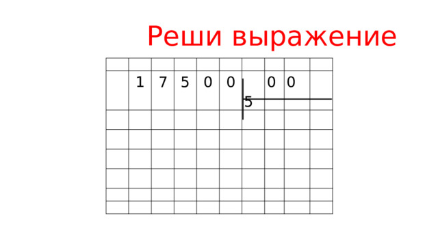  Реши выражение  1  7  5  0  0  5 0 0 