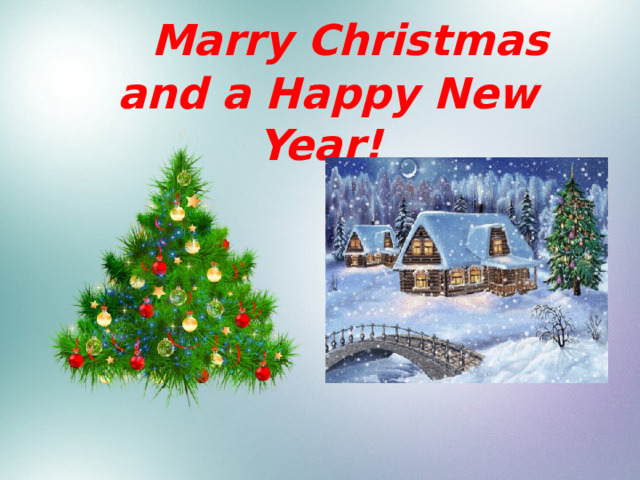  Marry Christmas  and a Happy New Year! 