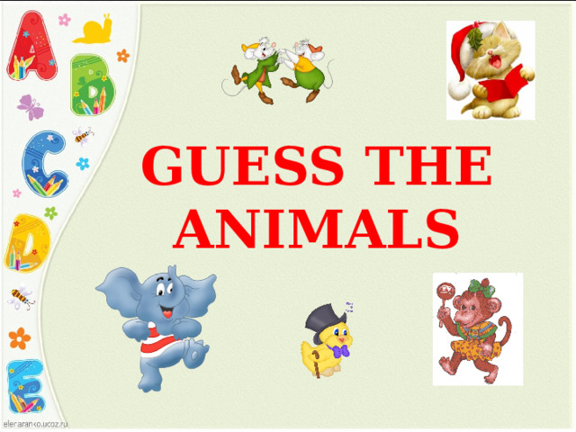 GUESS THE ANIMALS 