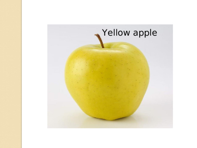 Yellow apple 