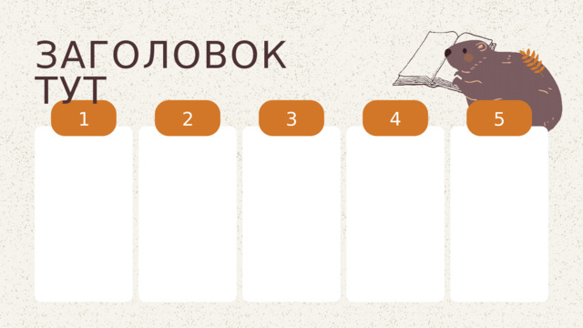 ЗАГОЛОВОК ТУТ 1 2 4 3 5 