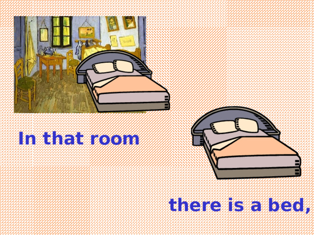 In that room there is a bed , 