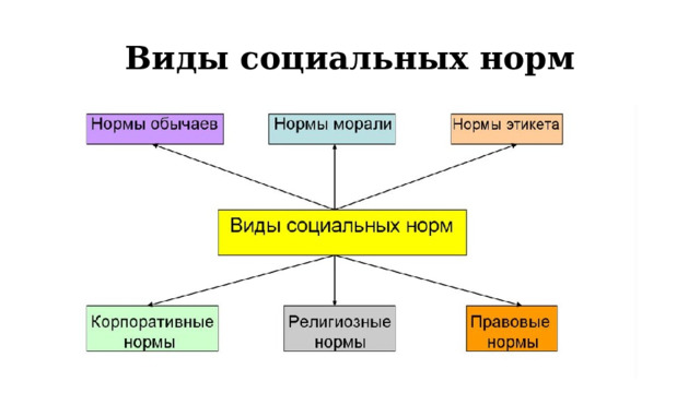 Виды социальных норм 