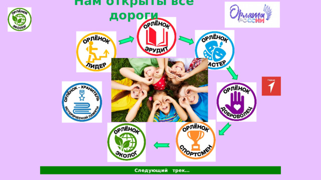 Нам открыты все дороги  Следующий трек… 