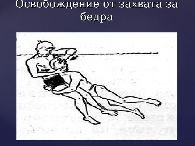 Освобождение от захвата за бедра 