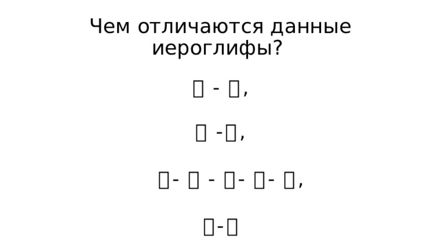 Чем отличаются данные иероглифы? 尸 - 户 ,  戈 - 弋 ,  支 - 攴 - 攵 - 夂 - 夊 , 文 - 又 