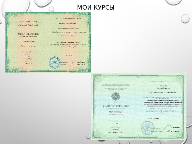 Мои курсы 