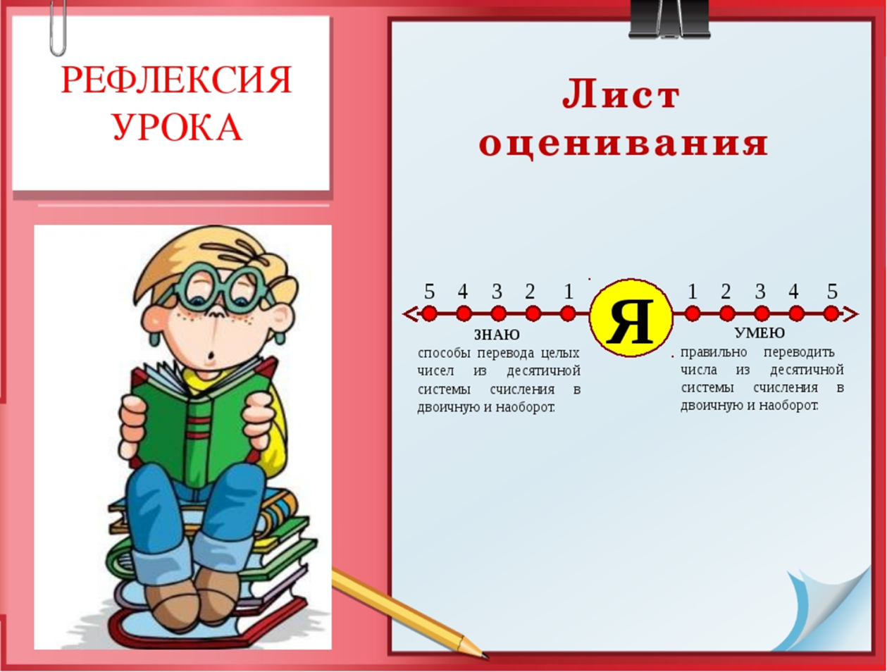 Рефлексия я узнал мне было интересно