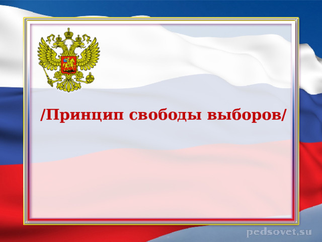 /Принцип свободы выборов/   