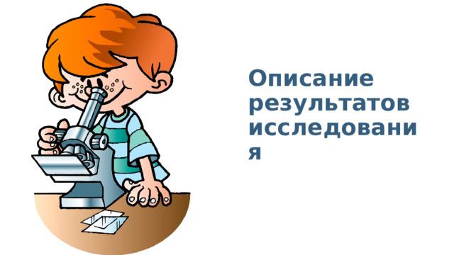 Описание результатов исследования 