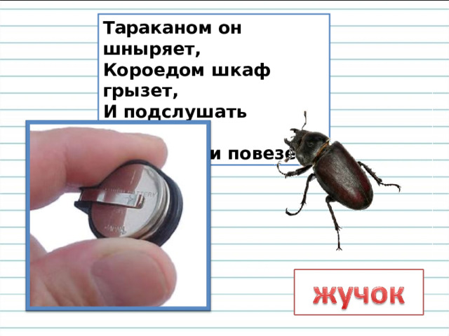 Есть у кофты и рубашки,  По нему течет река,  А в любой многоэтажке  Он – пожарная кишка. 