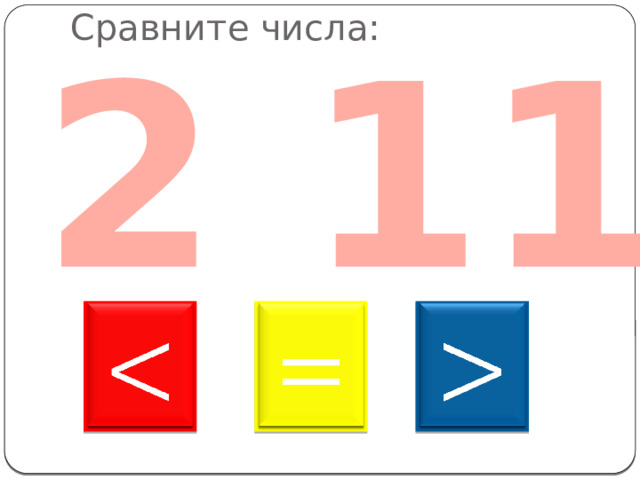 2 11 Сравните числа:       