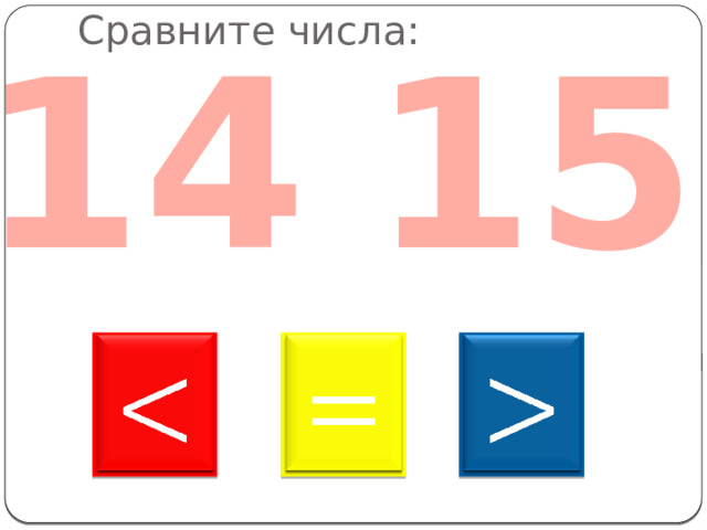 14 15 Сравните числа:       