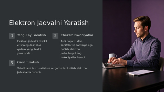 Elektron jadval tushunchasi