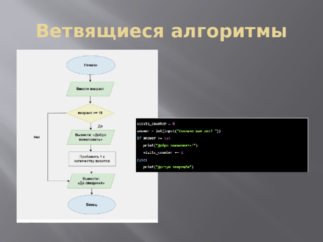 Ветвящиеся алгоритмы 