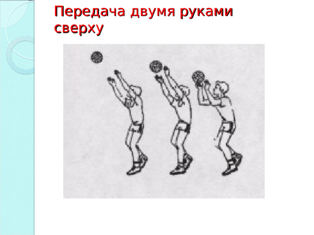 Передача двумя руками сверху 