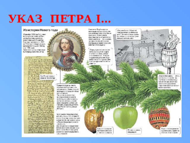 УКАЗ ПЕТРА I… 