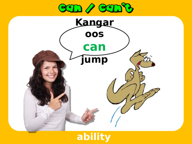 Kangaroos can jump ability 