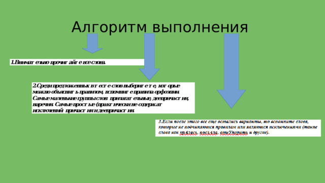 Алгоритм выполнения 