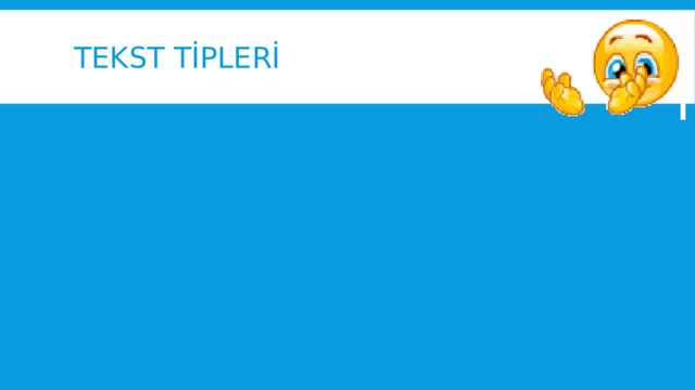 Tekst tİplerİ 