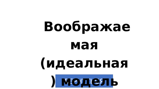 Воображаемая (идеальная) модель ВЕРНУТЬСЯ 