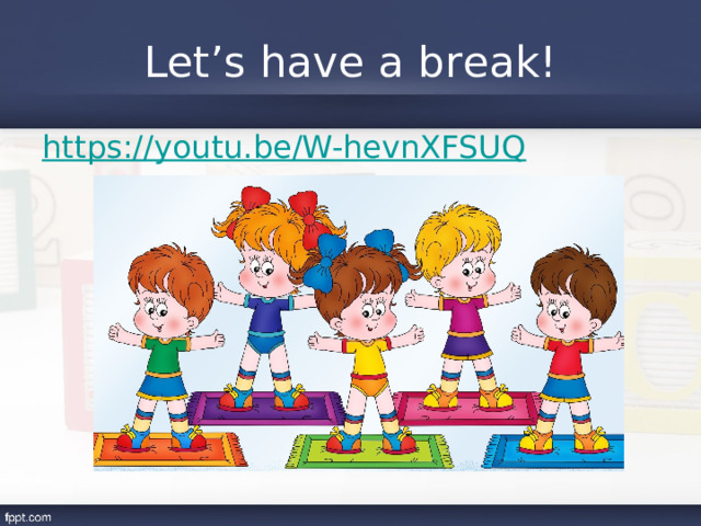 Let’s have a break! https://youtu.be/W-hevnXFSUQ 