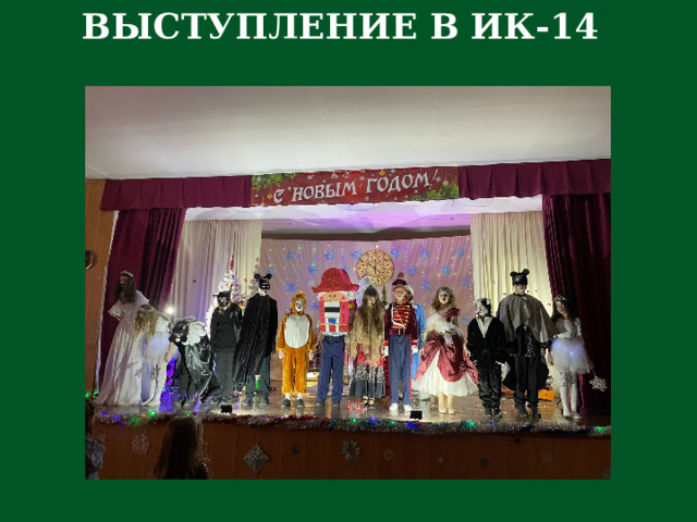 ВЫСТУПЛЕНИЕ В ИК-14 