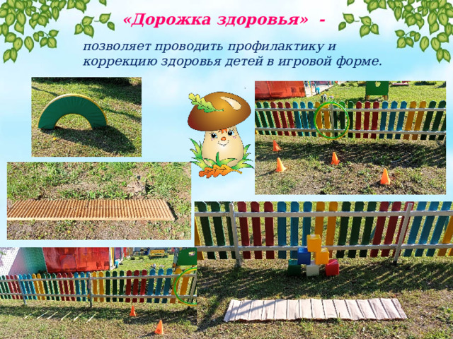 «Дорожка здоровья» - позволяет проводить профилактику и коррекцию здоровья детей в игровой форме. 