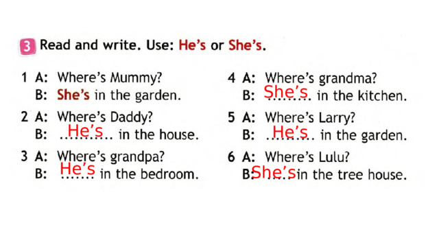 She’s He’s He’s He’s She’s 