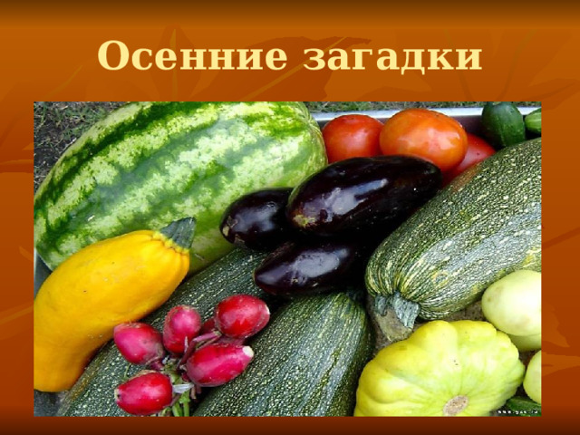 Осенние загадки 