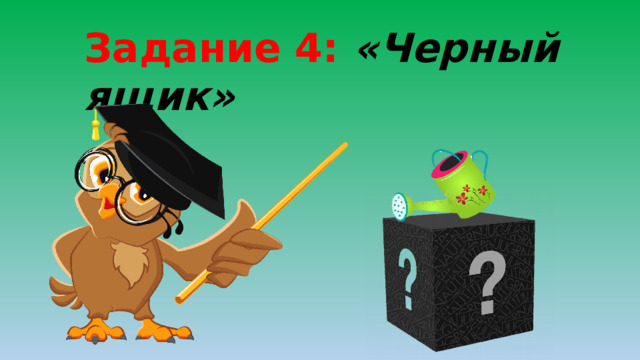 Задание 4: «Черный ящик» 