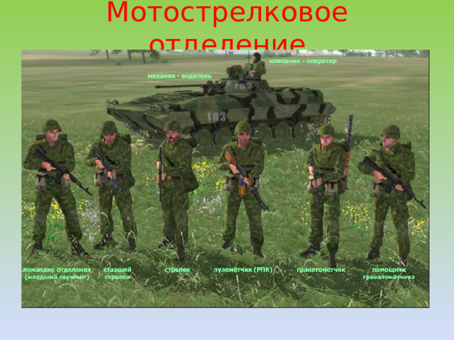 Мотострелковое отделение 