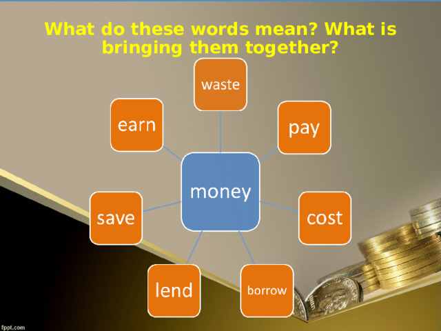 What do these words mean? What is bringing them together? 