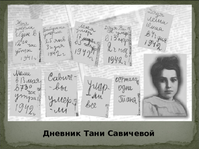 Дневник Тани Савичевой 