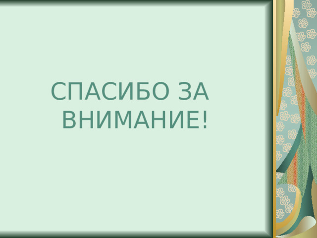 СПАСИБО ЗА ВНИМАНИЕ! 