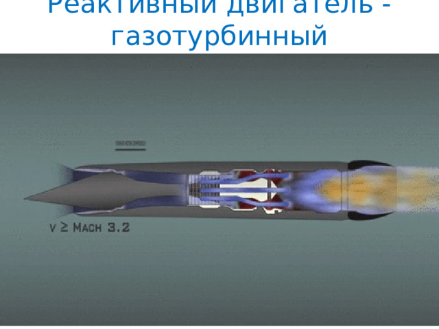 Реактивный двигатель - газотурбинный 