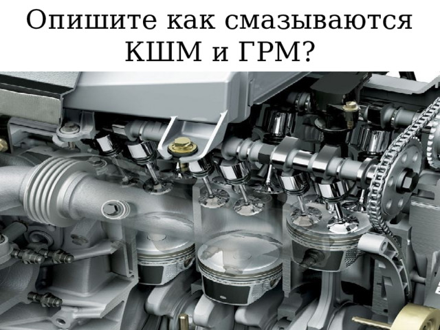 Опишите как смазывается ? 