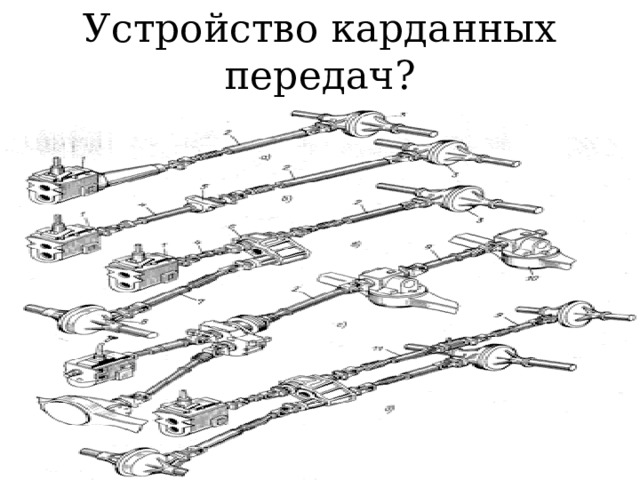 Устройство карданных передач? 