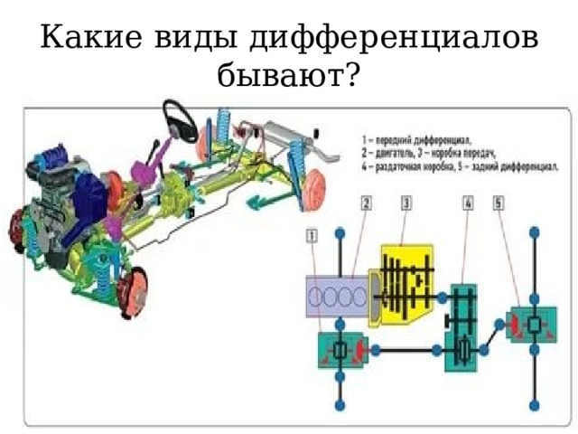 Какие виды дифференциалов бывают?  